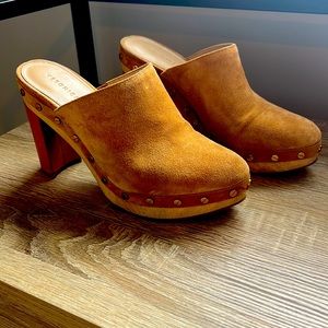 Veronica Beard Suede Clogs